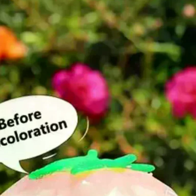 Soft Strawberry Tangerine Color Changing Squeeze Ball Stress Reliever Toy Fun Gift for Friends Birthday Party Favors