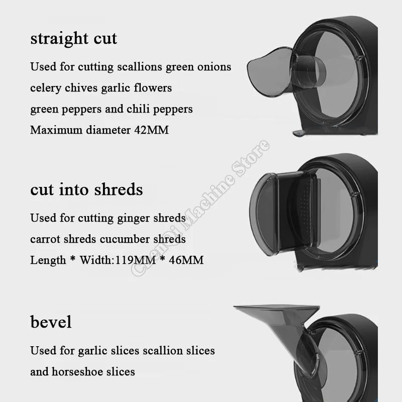 Rebanador de verduras, Mini rebanador picante de mijo de escritorio comercial, rebanador de cebollino, rebanador de frijoles de apio