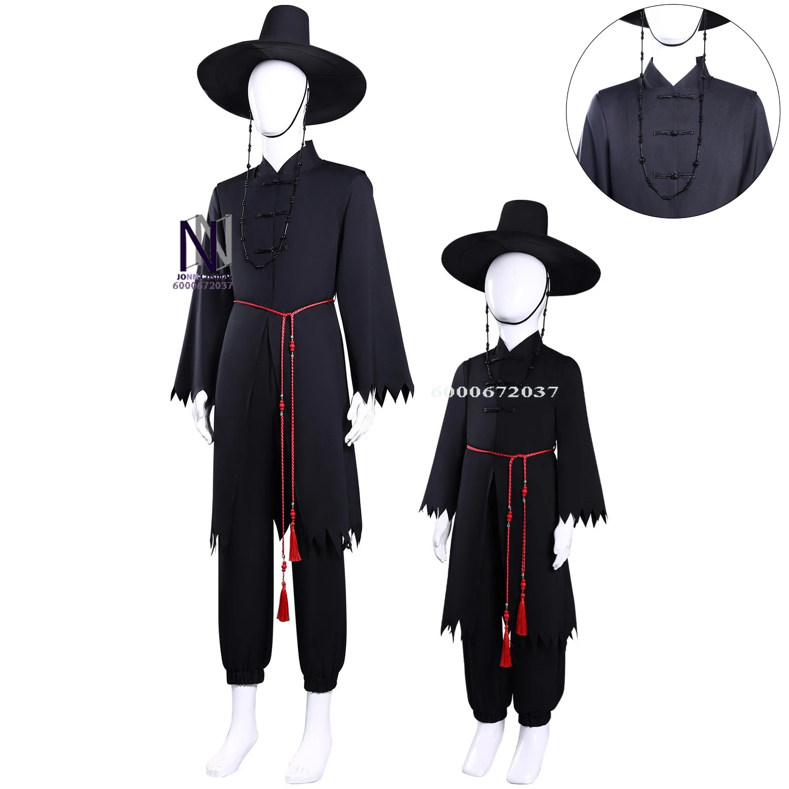 

New K-Pop: Demon Hunters Cosplay Costume Anime Saga Boys Role Playing Clothes Black Uniform Outfit Hat Adult Child Comic Con