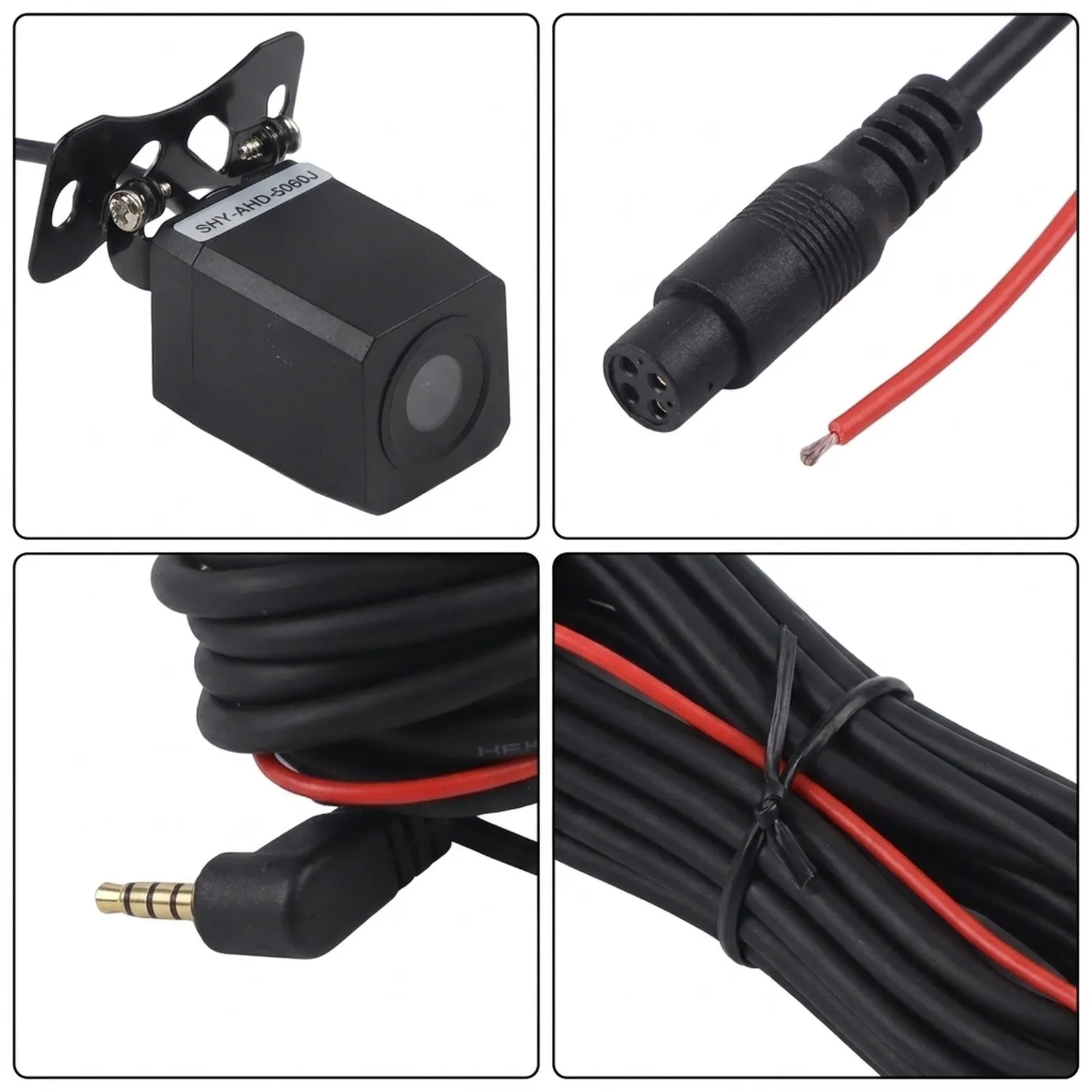 For DVR-Specific Rear View Camera with 4 Pin Input for ahd 1920x1080P Output 12V Operation ABS Material Compatible for across