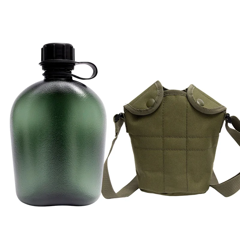 

Спортивная фляга для активного отдыха. Портативная тактическая фляга для тренировок на открытом воздухе, не содержит BPA, 1 л.