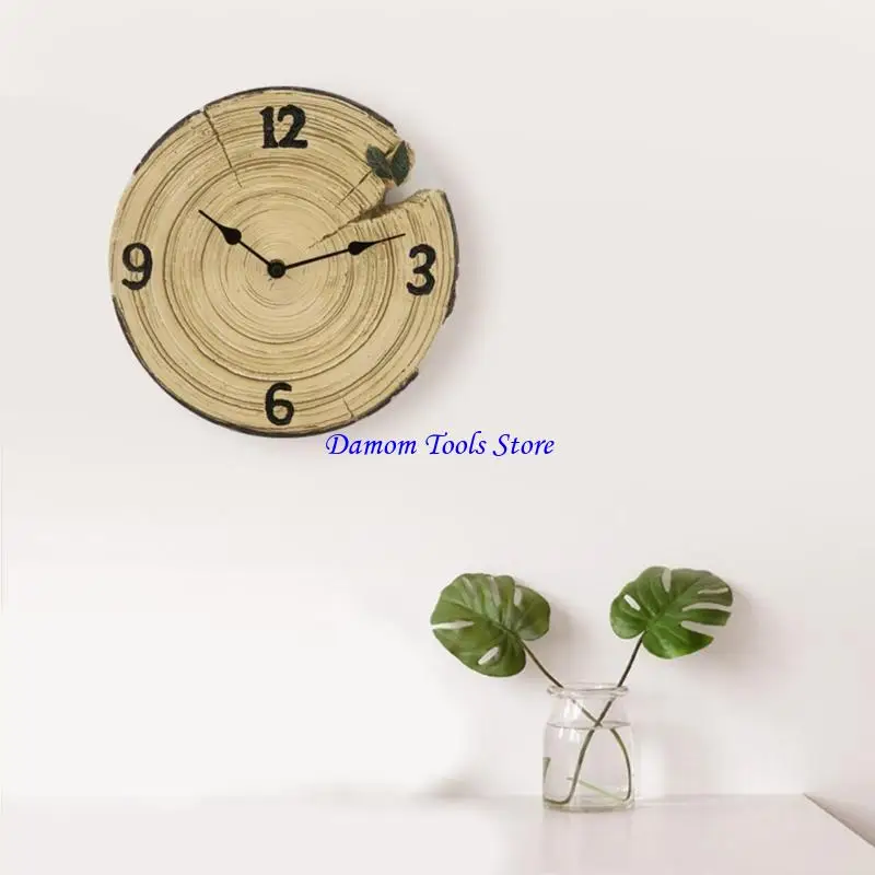 57BE Reliable Outdoor Resin Wall Clock with Waterproof Feature for Backyard Pool Area Decoration Easy to Install Wall Clock