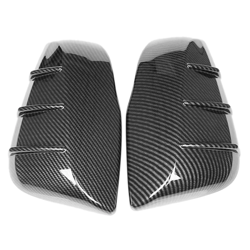 For 2019 2020 Toyota RAV4 ABS Carbon Fiber Appearance Rearview Mirror Housing Cover -Side Mirror Cover Trim