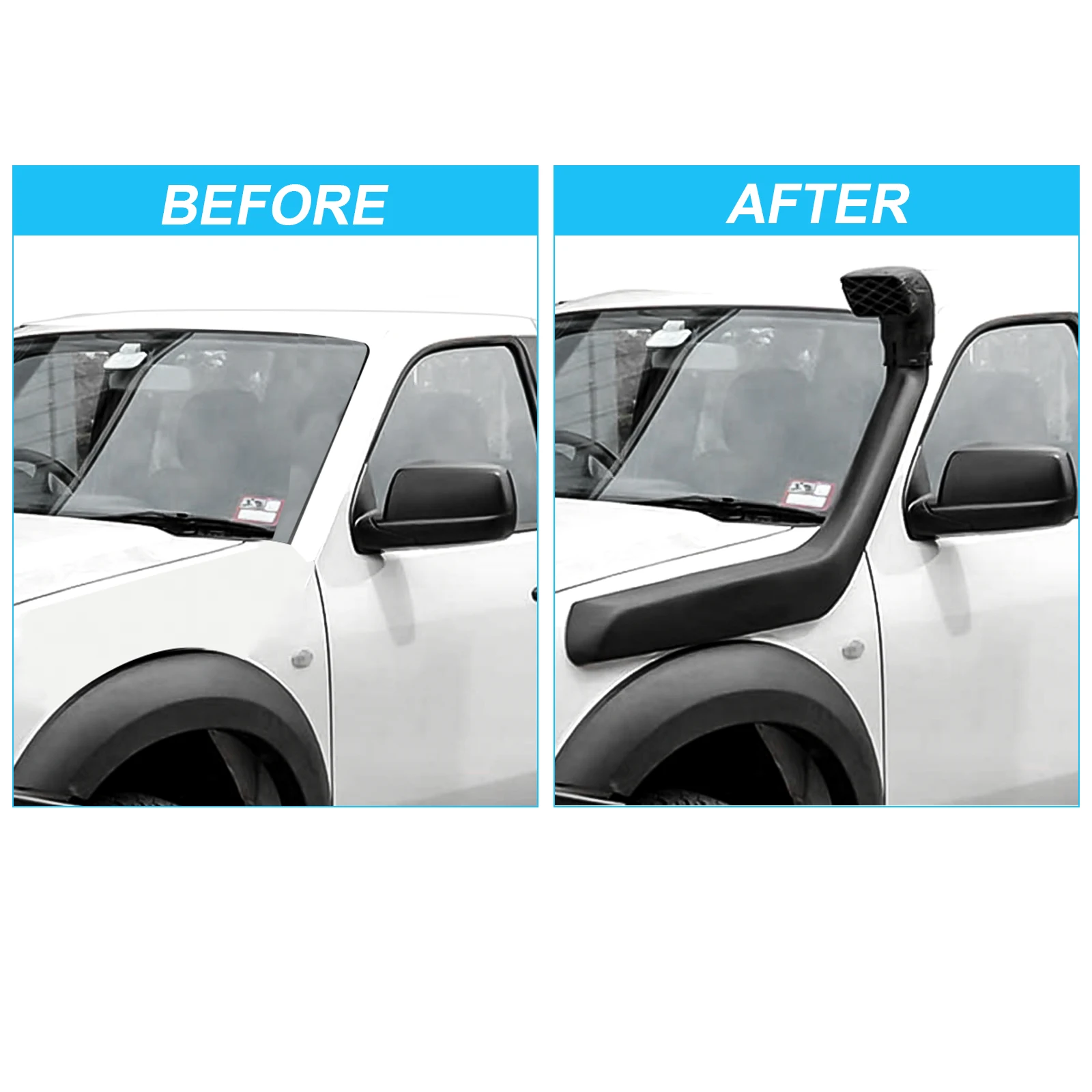 Off Road Air Ram Intake Snorkel Kit For Ford Ranger PK PJ Mazda BT50 BT-50 2007-2011 Wading Breath Hose Pipe Car Accessories - view 6