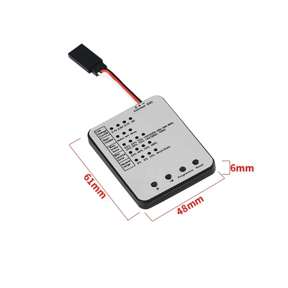 Electronic Speed Controller Programming Card For Brushless ESCs With Adjustable Low Voltage Detection And Braking Force Control