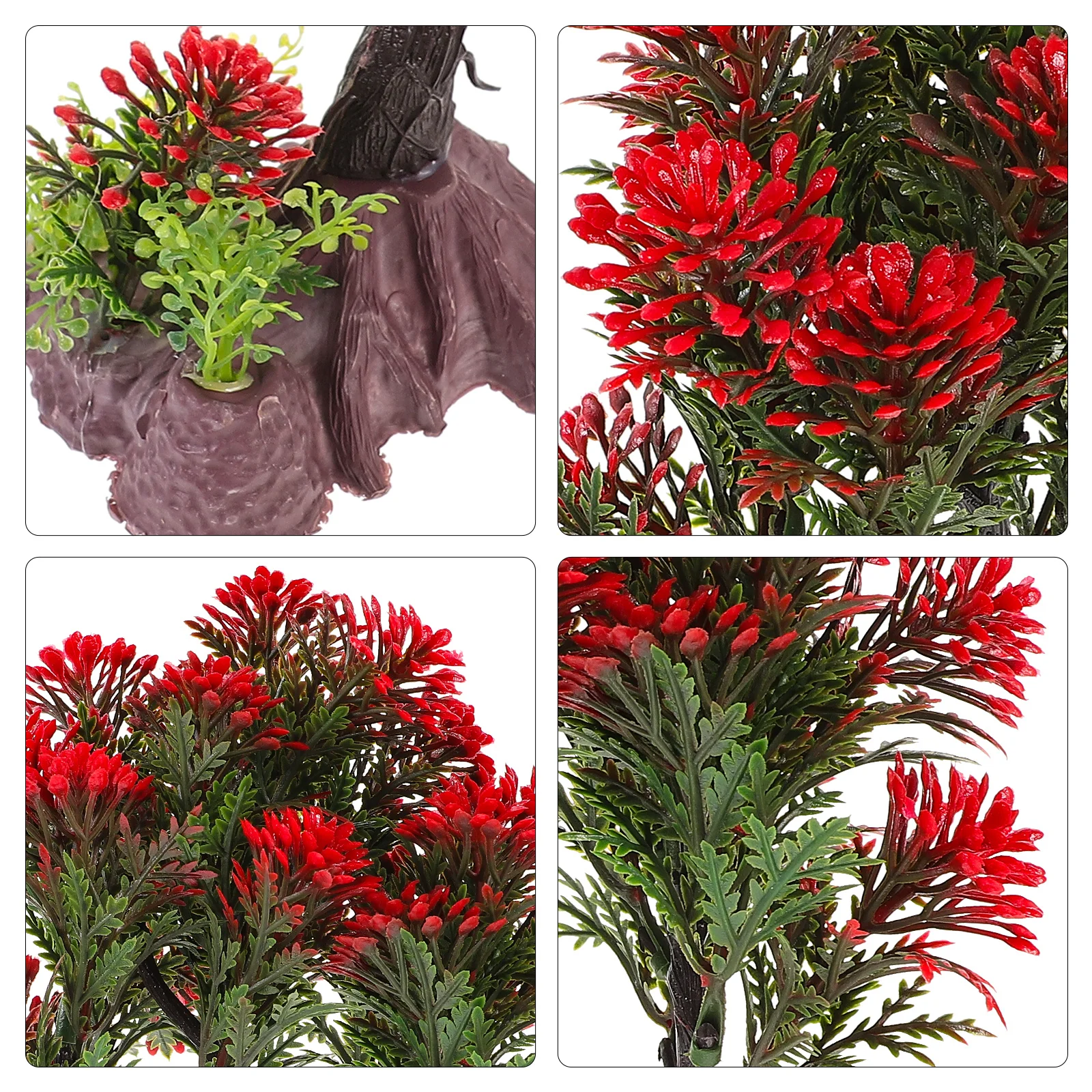 

Fish Tank Decoration Fake Small Artificial Tree Plastic Plant Aquarium Decor Lifelike Ornaments DIY Landscaping Fish Accessories