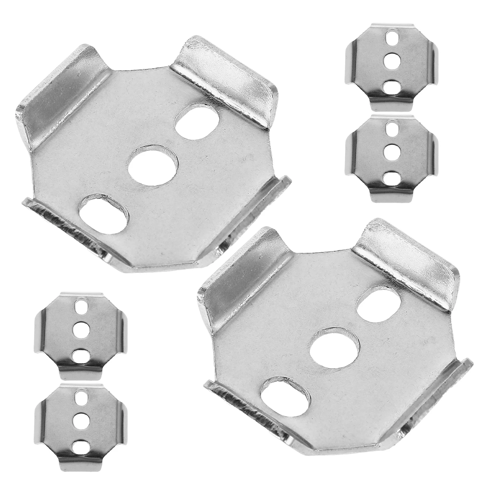 

6pcs Towel Bar Mounting Bracket Stainless Steel Bathroom Towel Rack Hardware Repair Parts Replacement Accessories For Wall