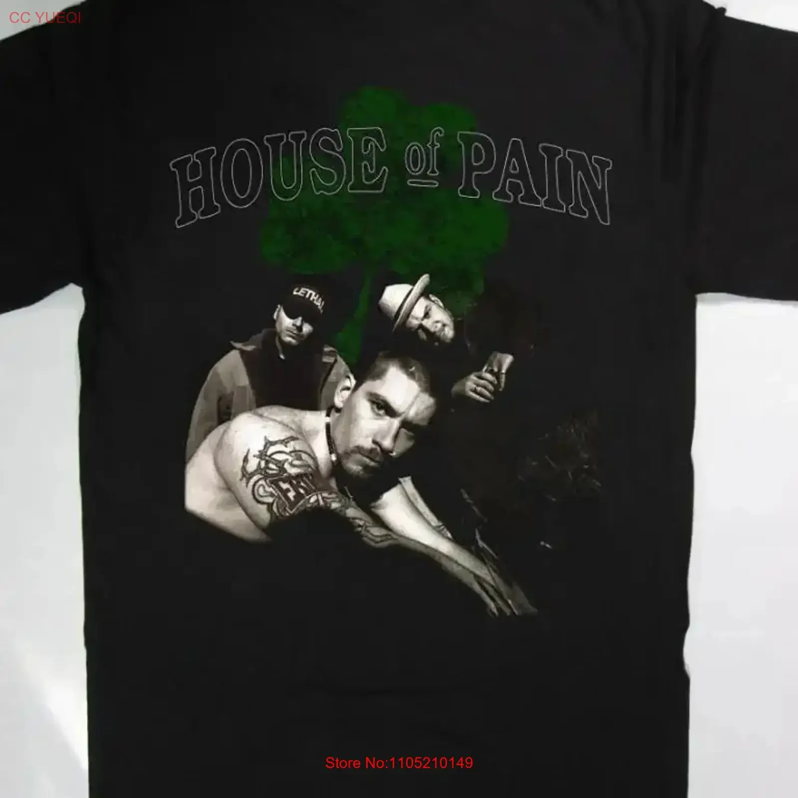 

ЧЕРНАЯ ФУТБОЛКА HOUSE OF PAIN FIRST ALBUM ПОЛНЫЙ Размер S 5XL винтажная стираная слегка повседневная дышащая мужская удобная графика