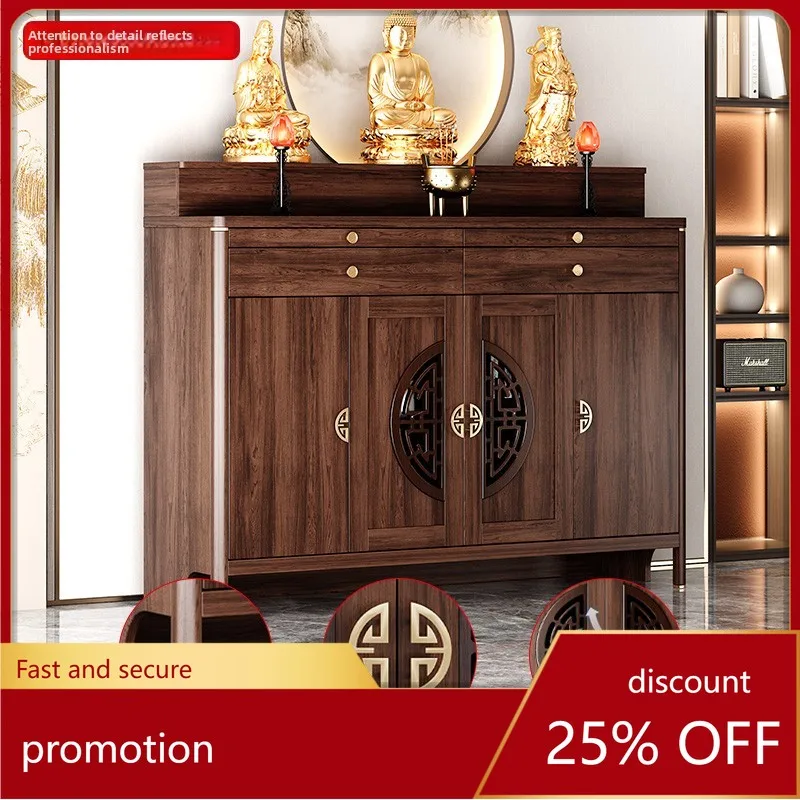 HXL مذبح الجدول البخور حالة بوذا مذبح مجلس الوزراء لعبادة بوديساتفا وإله الثروة عرض الجدول