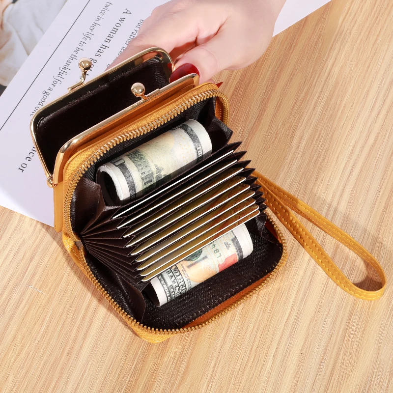 2023 Trendy Design Women\'s Wallet Small Shoulder Strap Card Holder Mini Bag