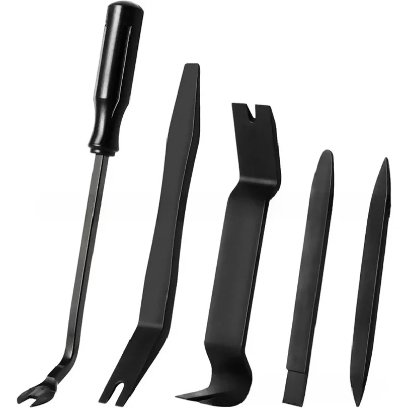 Kit d'outils de démontage de garnitures automobiles, 1 à 5 pièces, kit d'outils de démontage en plastique sans rayures, ensemble de démontage de clips de fixation pour panneaux de porte intérieurs pour véhicule