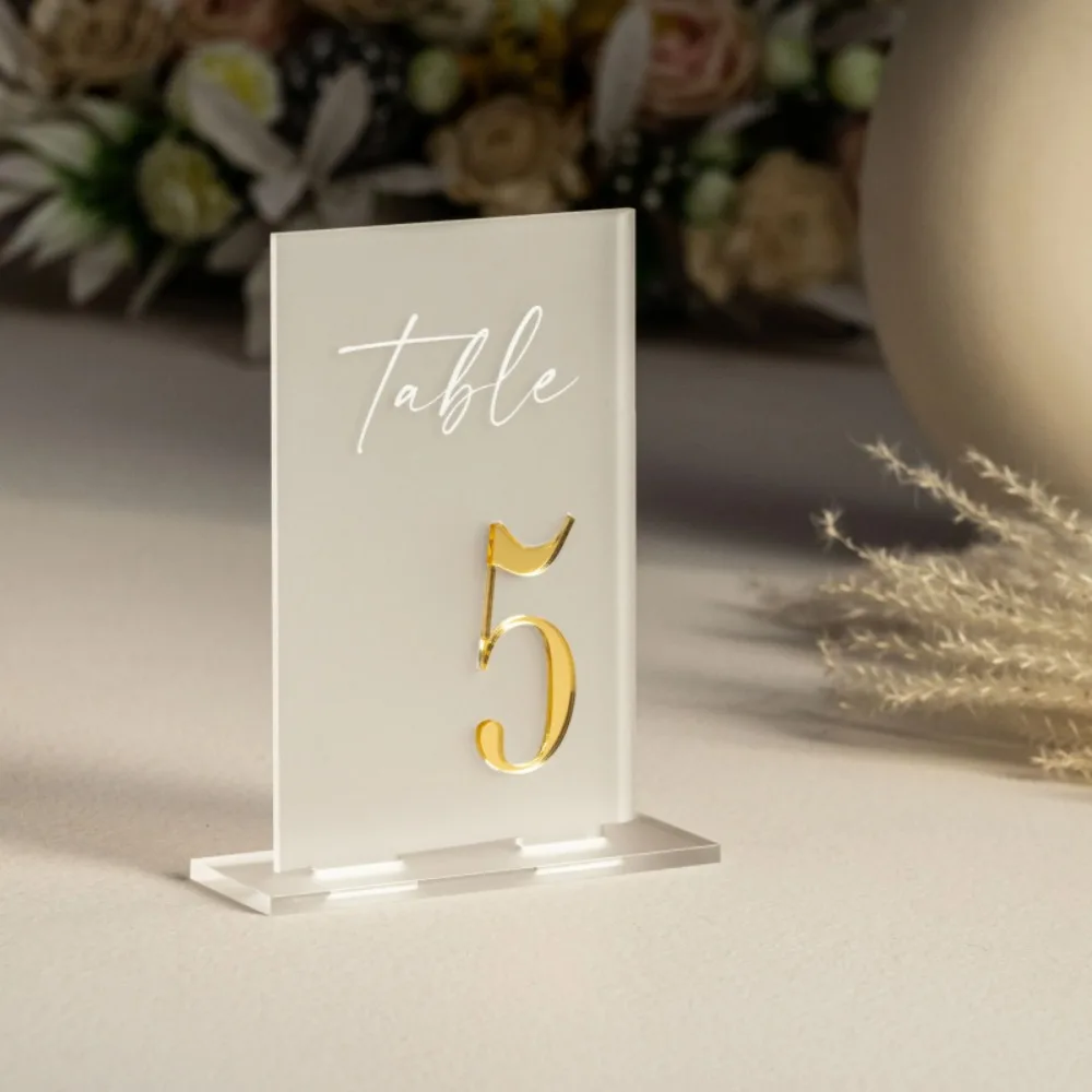 

Acrylic Wedding Table Numbers Signs with Stands for Wedding Parties Anniversaries Reception Cafe Hotel Party Bar Business Event