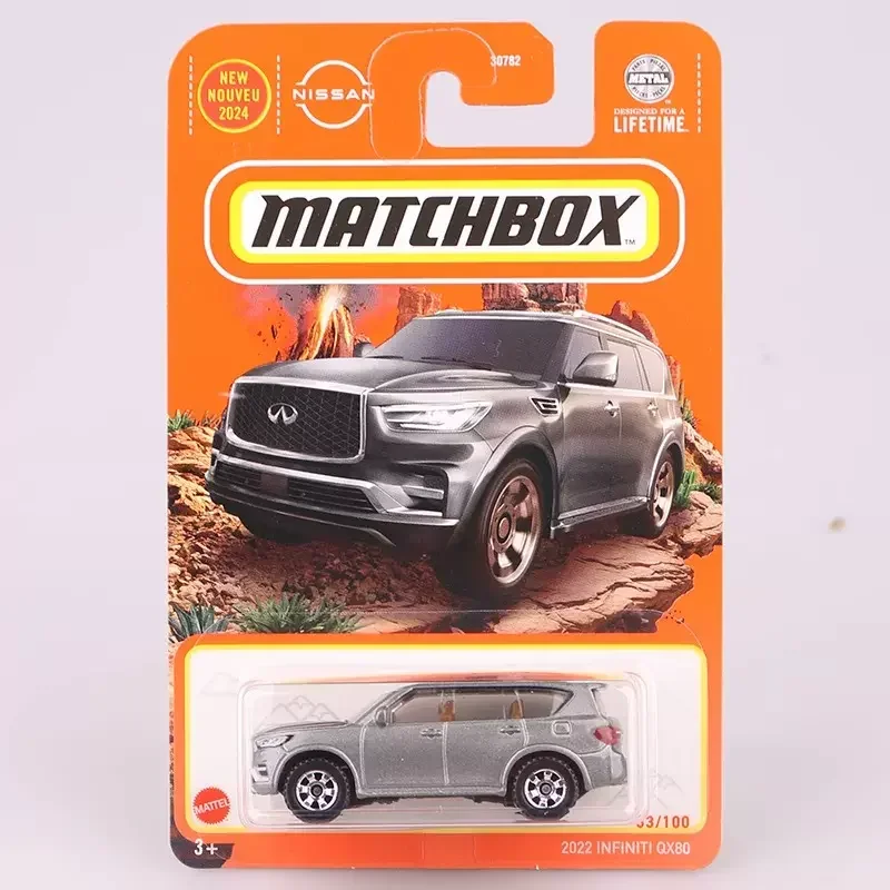 24H Original Mattel Matchbox Car Toy for Boy 1/64 Diecast Infiniti Nissan Sentra Morgan Plus Mclaren Opel Astra Toyota GR Supra