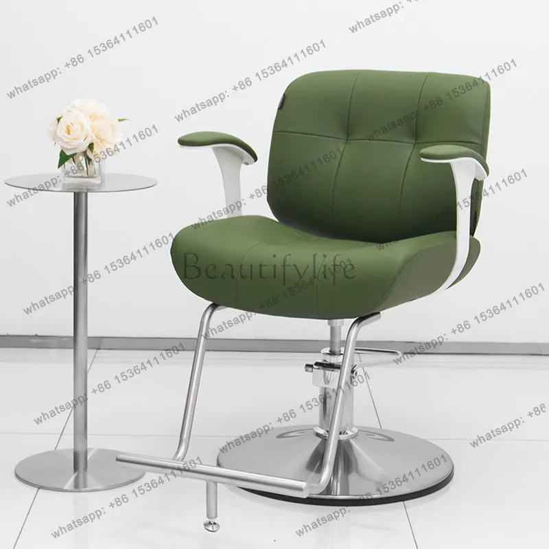 Barber shop chair hair salon special perm and dyeing stool lifting rotating oil pressure new model