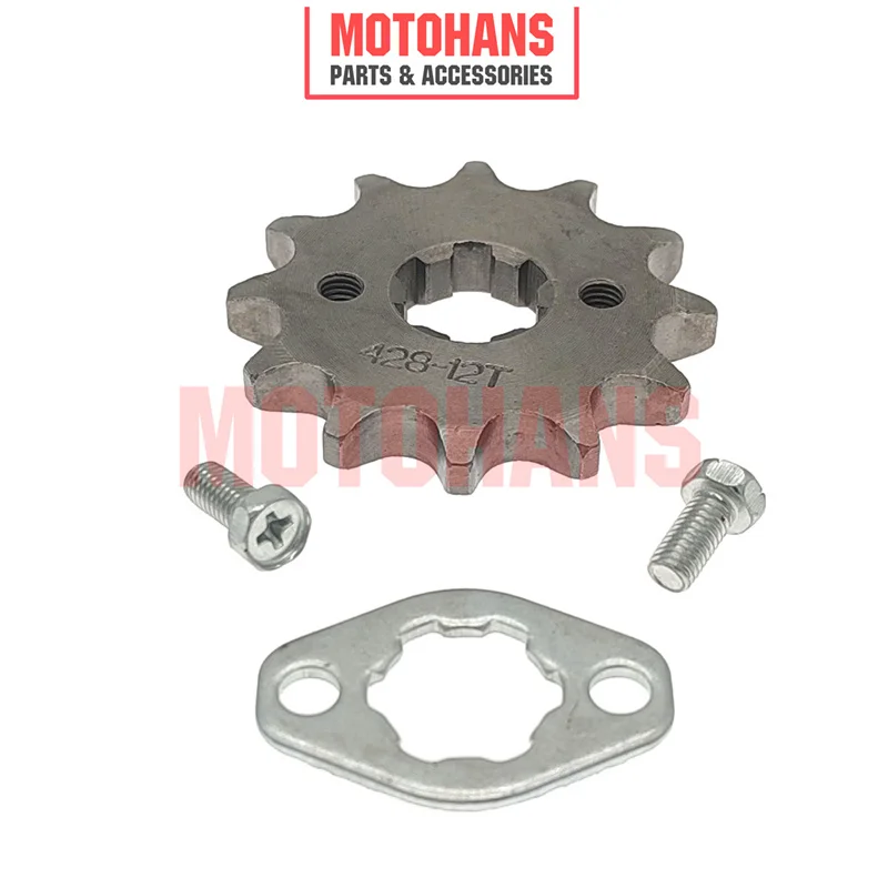 FOR ATV110 MOTORCYCLE FRONT SPROCKET WITH CLIP 428-12T