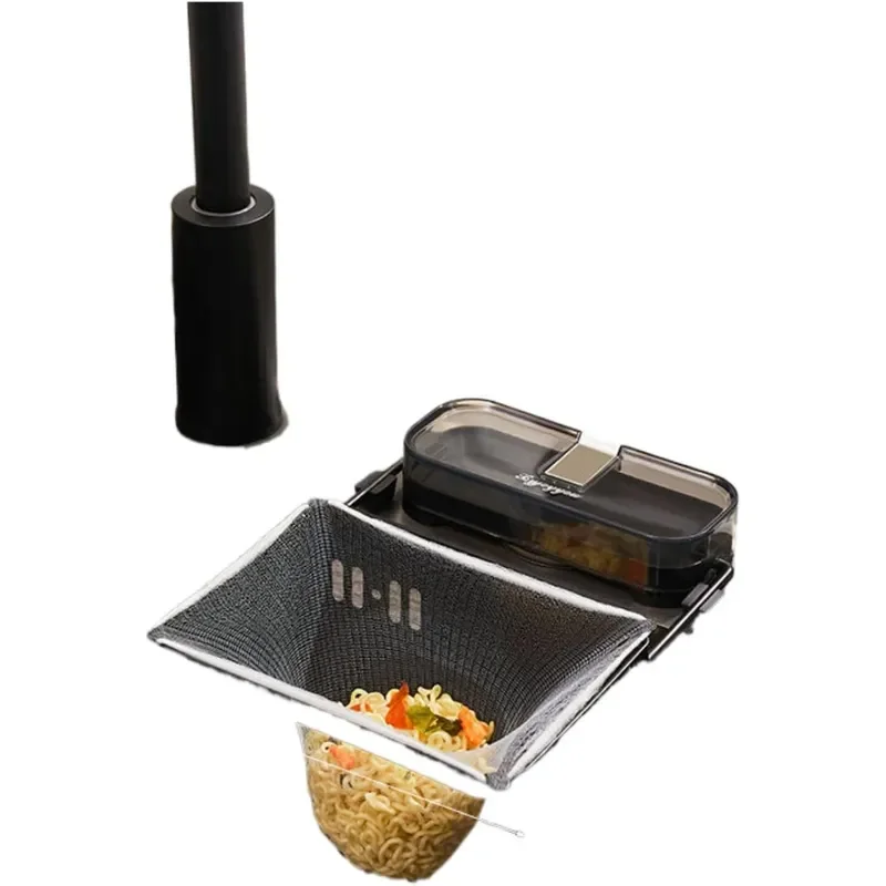 Suction Cup Sink Under Sink Organizer and Storage Filter Mesh Strainer with Durable Kitchen Residue Food waste Drain Rack