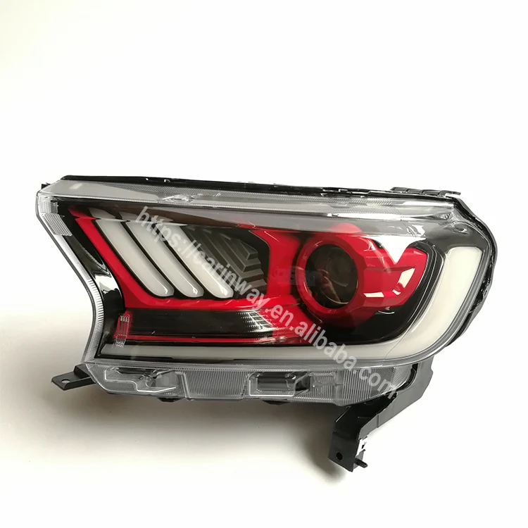 Good sale head lamp modified red 2020 auto headlights for Ranger Raptor 2018