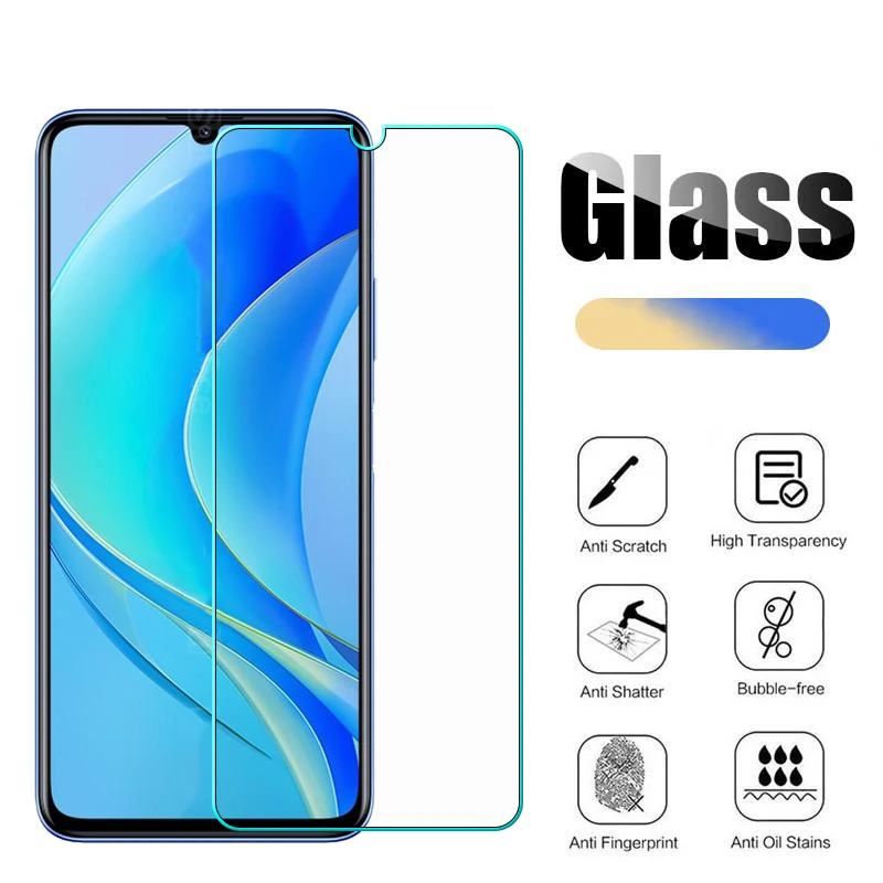 2-1PCS Tempered Glass For Huawei Nova Y70 Screen Protector Film 9H Protective Glass For Huawei Nova Y70 Y 70 MGA-LX9 Pelicula