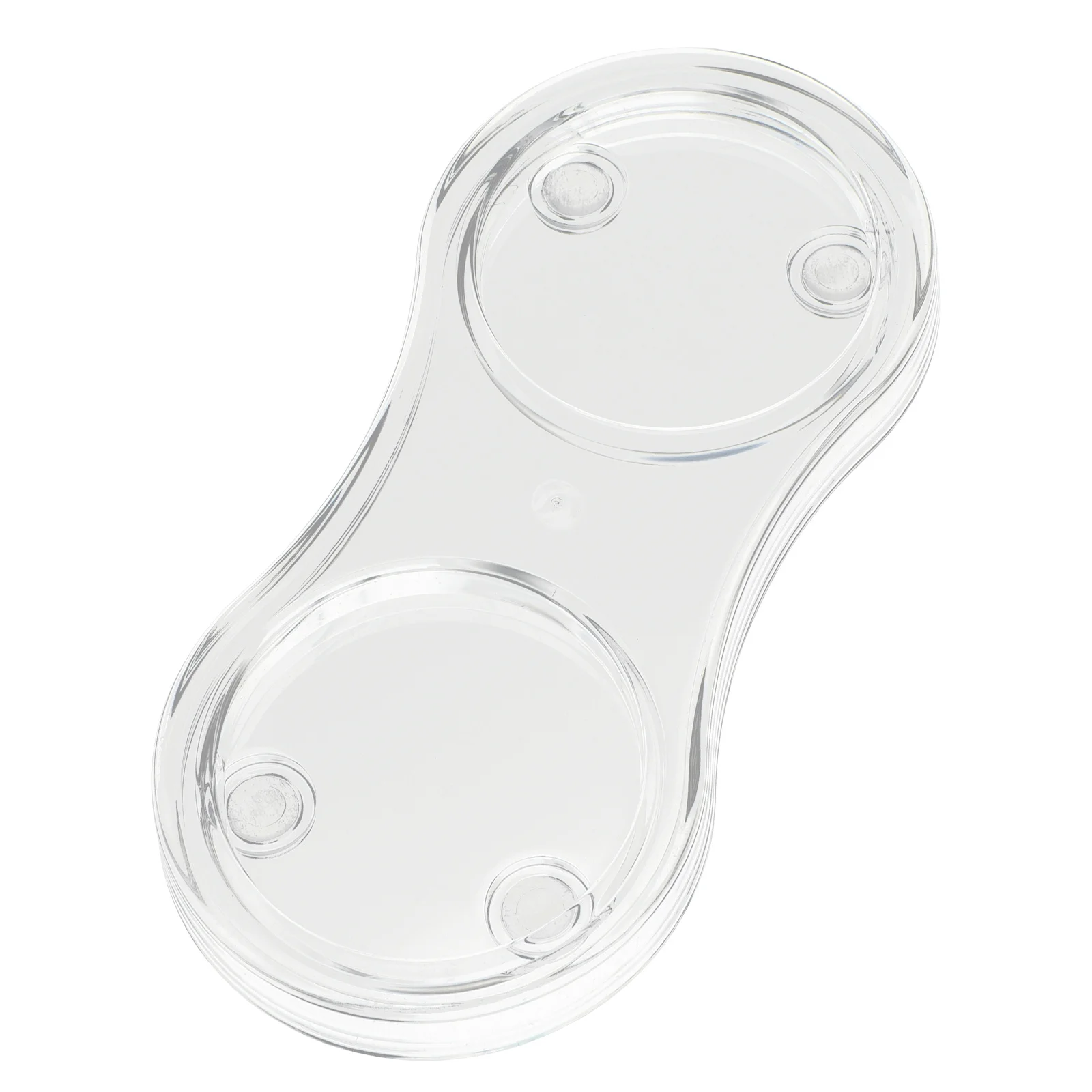 

Acrylic Grinder Stand Transparent Mill Tray Non-Slip Kitchen Organizer For Salt Pepper Bottles Storage Shelf Countertop