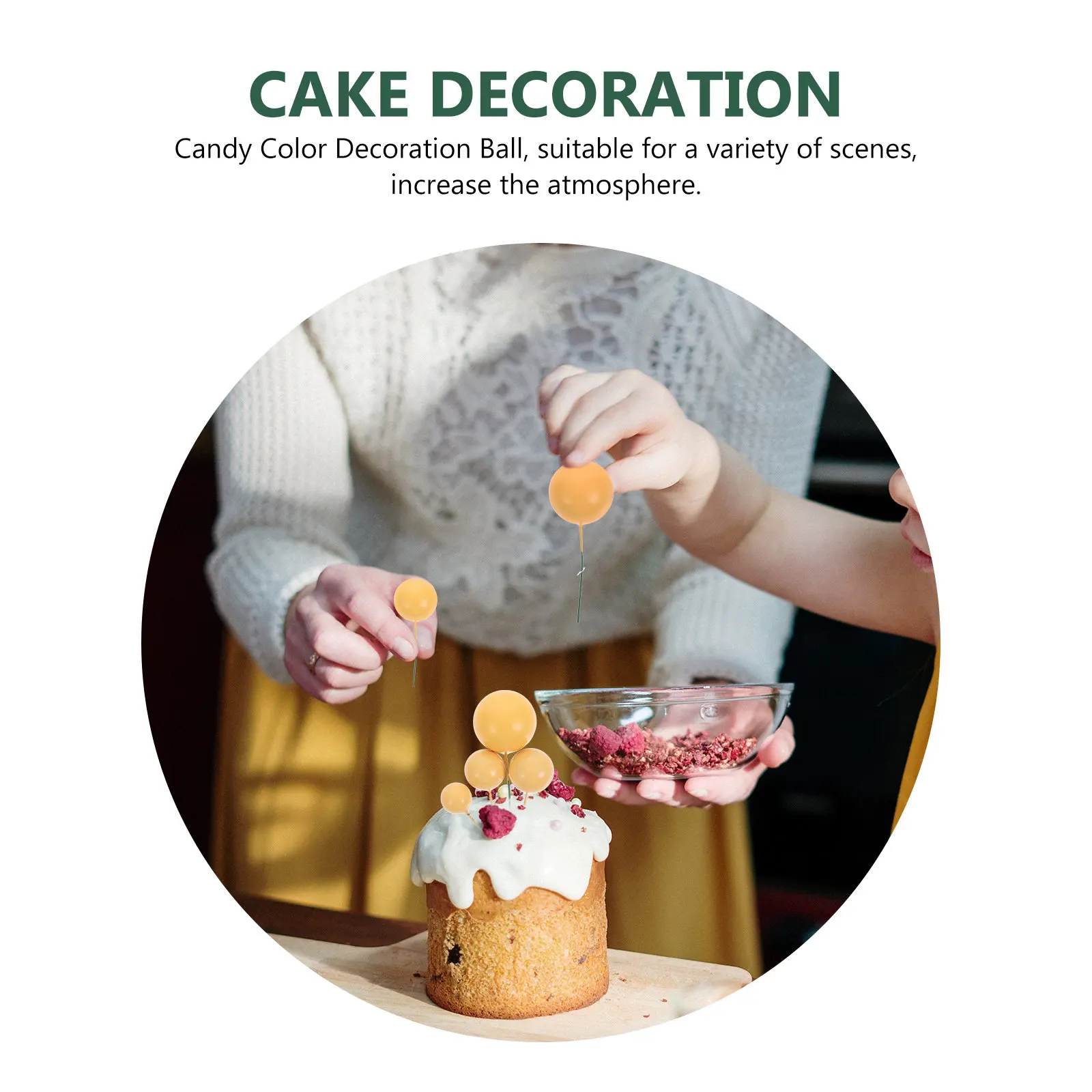 20Pcs Cake Inserts Balloon Decorations Creative Festival Birthday Party Cake Topper Balloon Picks Dessert Decor