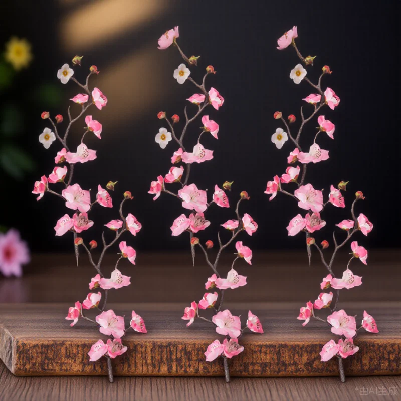 Décorations de Cupcake en forme de fleur, 6 pièces, choix de gâteaux pour fête de mariage, Dessert, Festival, ornement de gâteau d'anniversaire