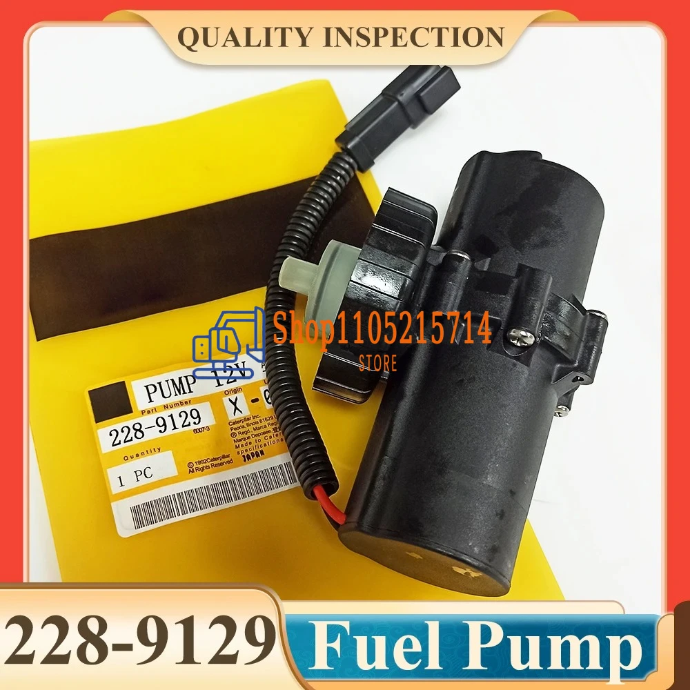 228-9129 12V/24V High Quality Electric Fuel Pump 2289129 for Backhoe 414E 416D 416E 420E 422E Excavator Part