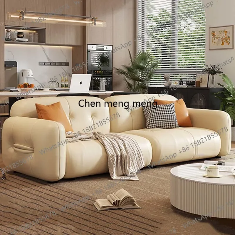 

ZHSimple Modern Sofas Europe Genuine Leather Designer Lounge Couches Living Room Italian Sofas Modernos Para Sala Home Furniture