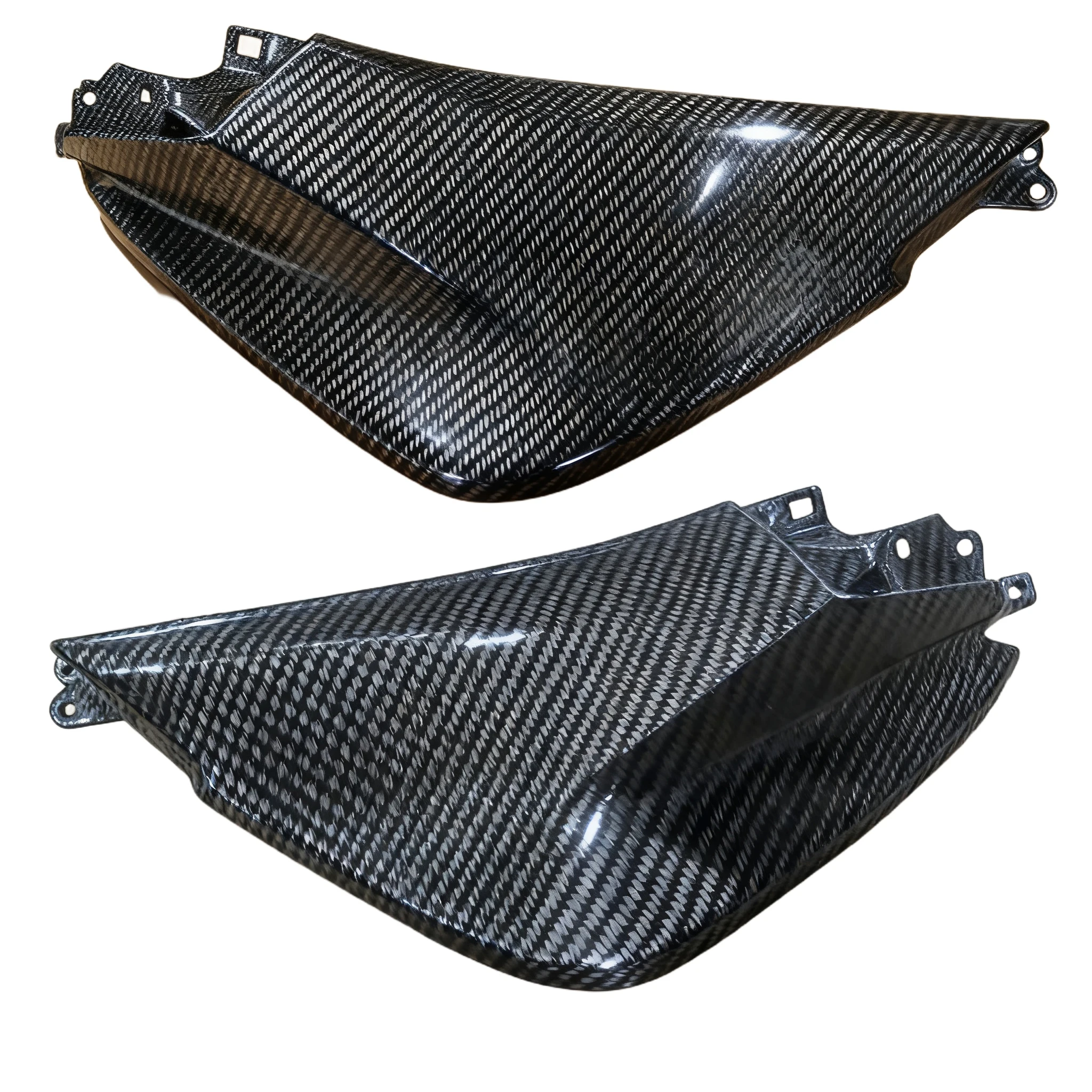 ABS Plastic Carbon Fiber Color Motorcycle Fairing Panel Cowling for Honda VFR1200 2010-2013 Side Gas Fuel Tank Cover Guard Kits