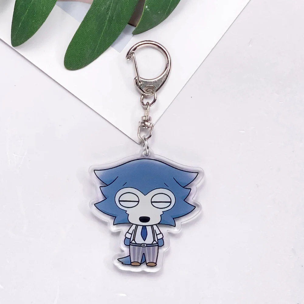 شخصيات أنيمي Beastars سلسلة مفاتيح مصنوعة من الأكريليك اكسسوارات Kawaii مضحك حقيبة سحر الإبداعية على ظهره قلادة كيرينغ هدايا لمحبي