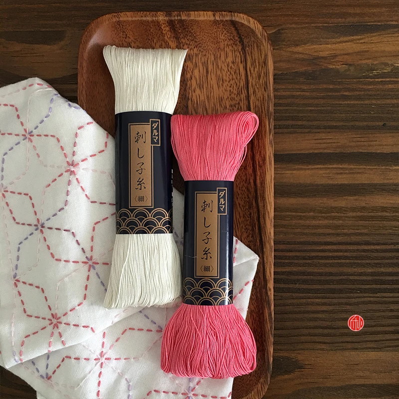 

Yokota DARUMA Embroidery Thread 4 Strands 170m/bundle, Large Cotton Thread, Imported Fine 20 Colors