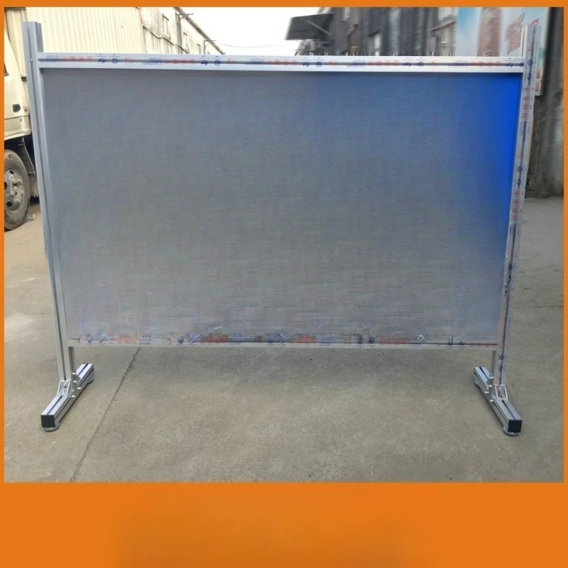 

Aluminum advertising board isolation fence, double-sided movable