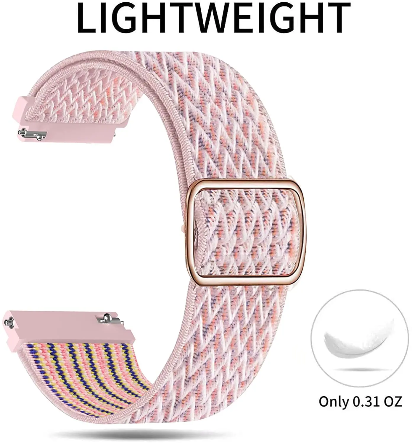 Pulseira de relógio elástica Nylon Loop, pulseira de relógio para Samsung Galaxy Watch Active 2, 3, 45mm, 46mm, 42mm, Gear S3, Huawei GT 2, 2e Pro, 20mm, 22 milímetros