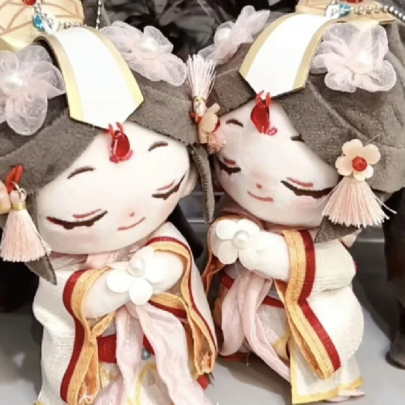 Venda quente 15cm tian guan ci felicidade lua deus boneca de pelúcia preenchido chaveiro estilo nacional tgcf personagem pingente brinquedo alegre