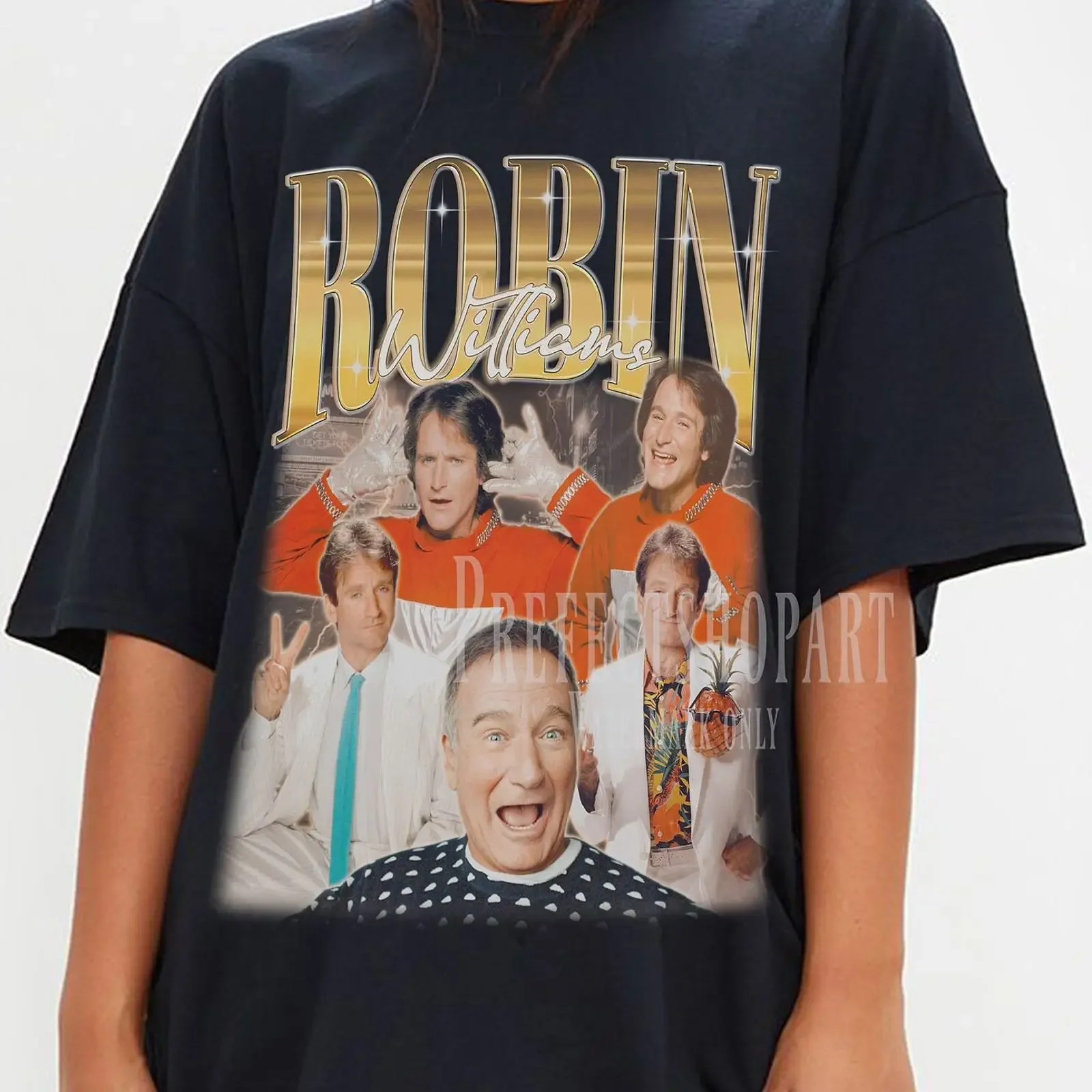 Vintage Inspired Robin Williams Homage T Shirt Retro Comedian Tribute Good Will Hunting Fans Casual Top vintage Washed fashion