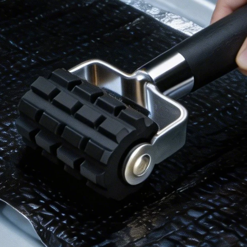Car Stereo Soundproofing Cotton Roller Tire Patching Compaction Wheel Automobile Pressure Roller Tool