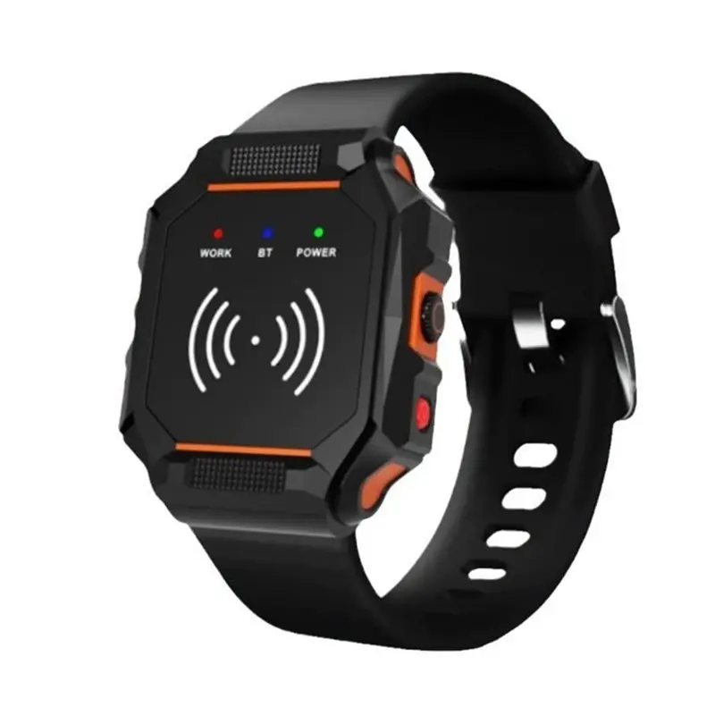 PHILE-Wearable UHF RFID Watch Reader 902-928Mhz Wireless Bluetooth Wristband Tag Reader For Warehouse Laundry Management