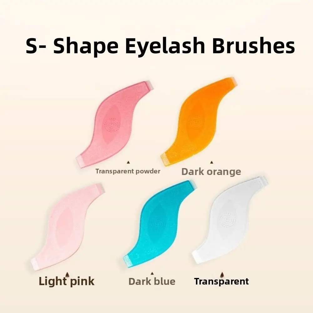 10pcs Reuseable Plastic Eyelash Brushes Clean Comb S Shape Eye Lash Extension Tool Beauty Accessories Eyelash Perm