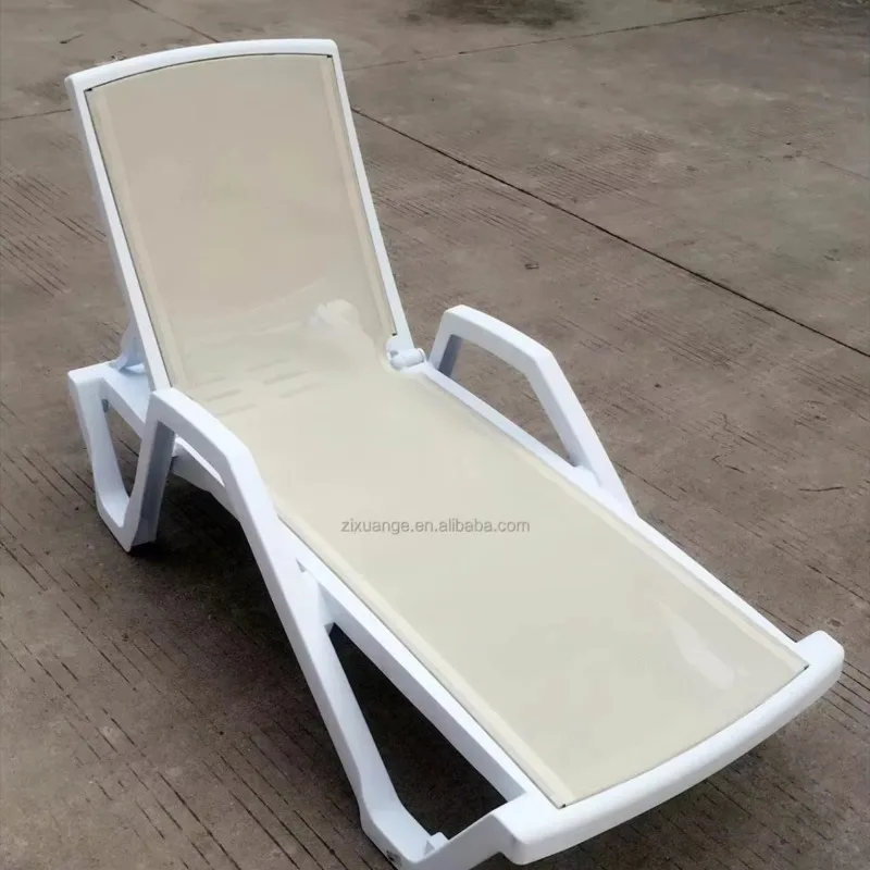 

PE Plastic Outdoor Furniture Double Sun Lounger Chaise Lounge Chair for Swimming Pool Diving Deck Chair Sea Beach Lounger