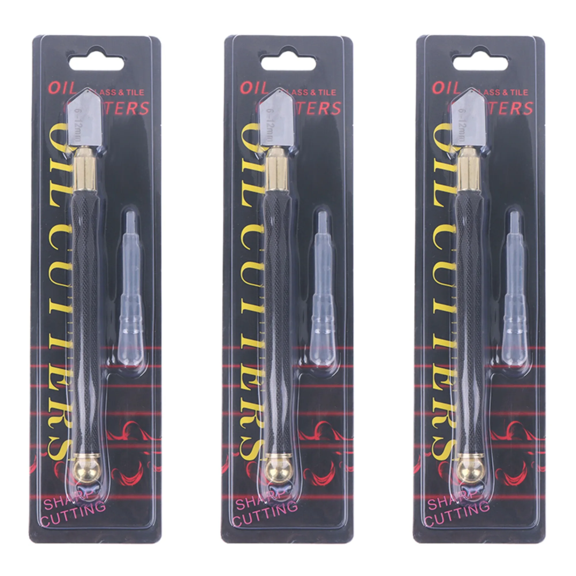 

1Set 17CM Thickened Oil Feed Carbide Tip Glass Cutter Cutting Tools Set Tc-17 Glass Oil Cutter For Glass/Tile Cutting Tool