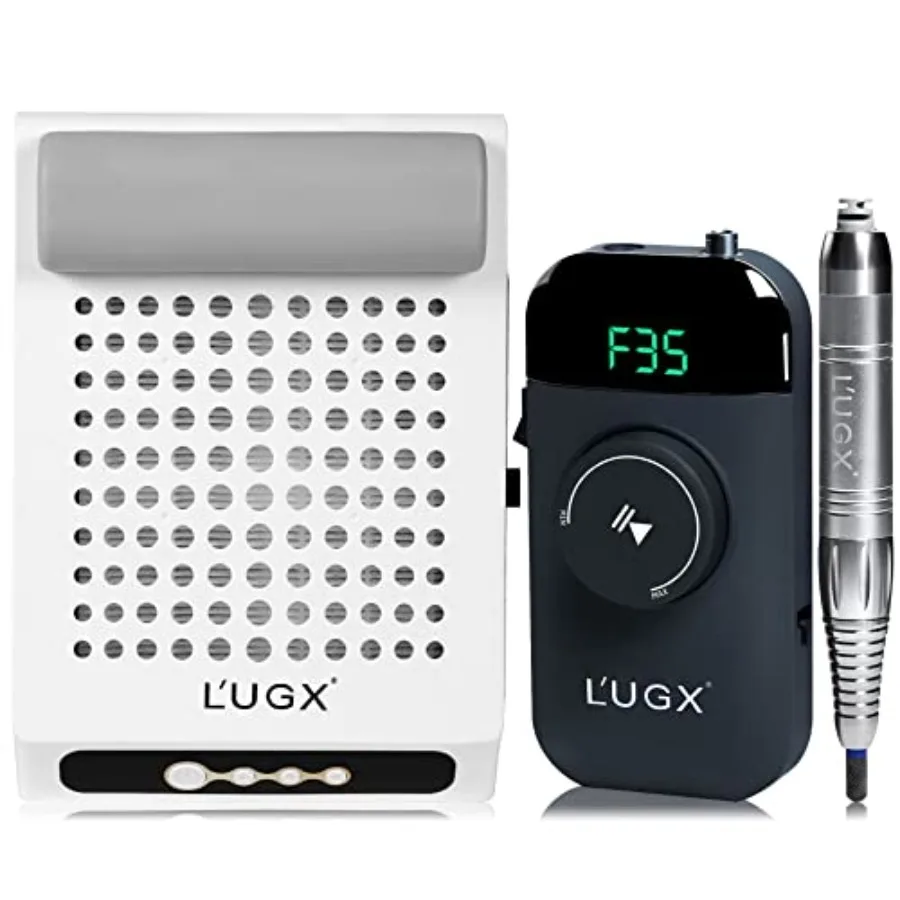 

Rechargeable Nail Dust Collector with 35000RPM Brushless Nail Drill for Professional Nail Art Studio and Home Use HighSpeed Pre