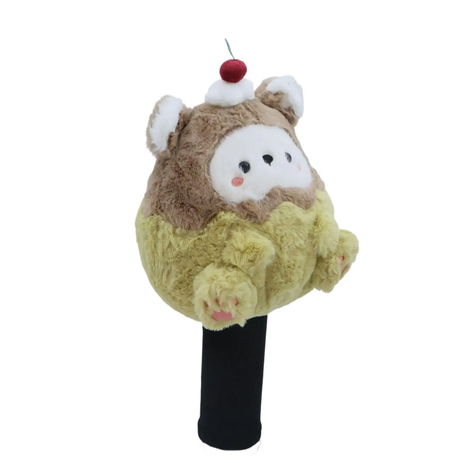 ゴルフドライバーヘッドカバー漫画のクマのぬいぐるみニット保護ヘッドカバー木製クラブ用のぬいぐるみゴルフアクセサリーゲーム用