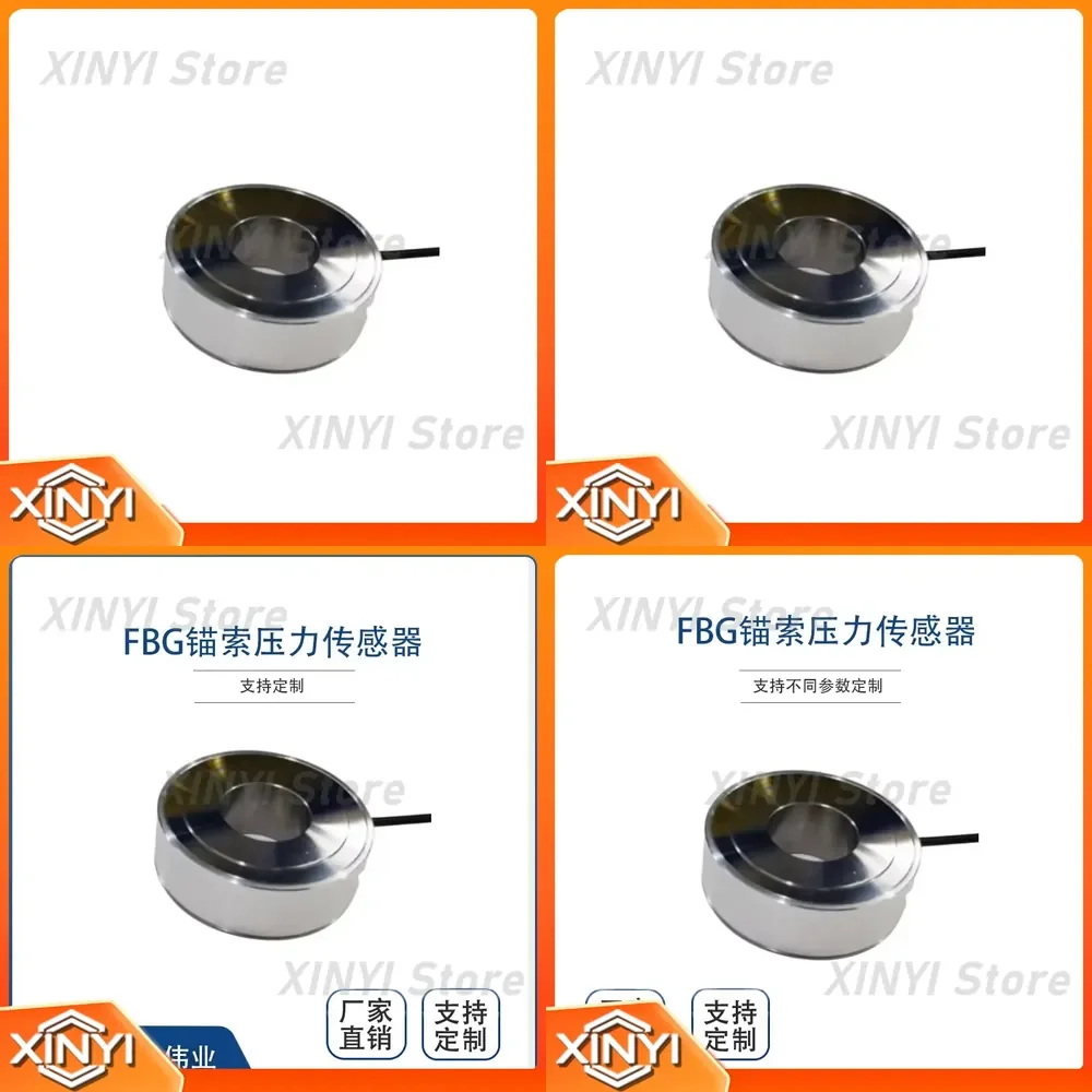 Sensor de tensión con rejilla de Bragg de fibra óptica para medidor de presión de cable de anclaje y dinamómetro de perno de anclaje para uso geotécnico