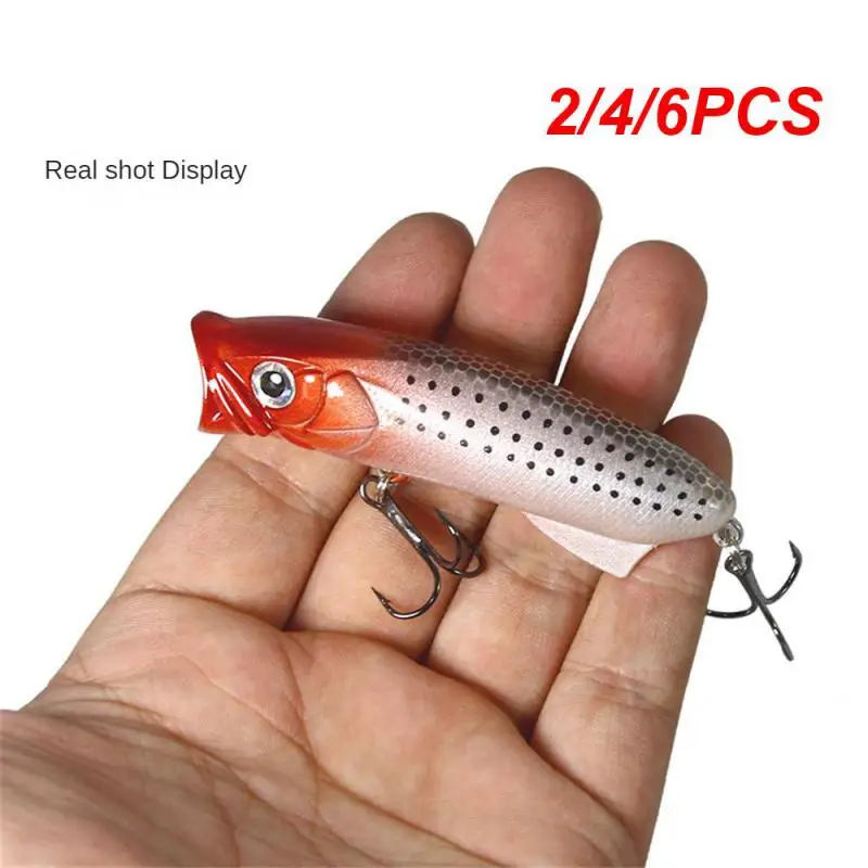 2/4/6PCS Luya Bait Hard Bait Sea Fishing 8cm/11.3g Fishing Lures Simulation Fake Bait Cocked Mouth Topwater Floating