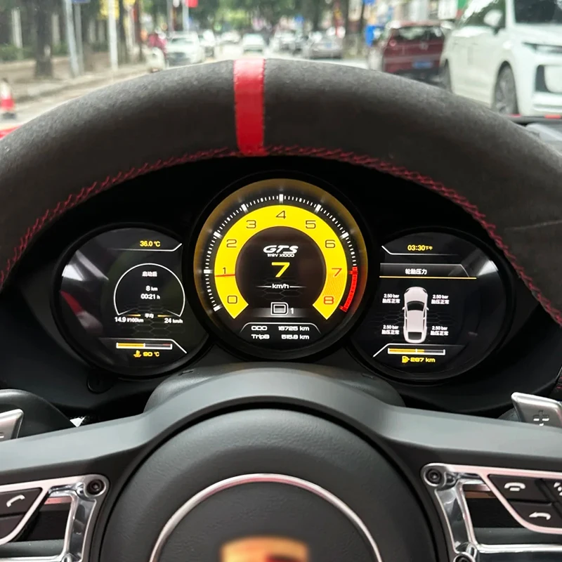 

Suitable for Porsche 718 2016-2023 car modification new interior LCD instrument panel and center console performance display