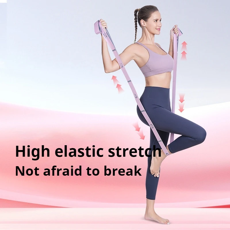Elastic Stretch Belt Women Dance Yoga Flexible Adjustable Training Stretch Bands Non Slip Resistance Fitness Pull Straps