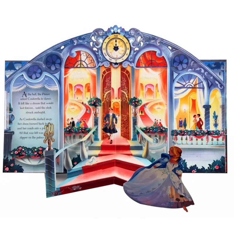 

custom Publishing Custom Printing Hardcover Children Fairy Tales Board Book Pop-up Book Baby English 3D Book Cardboard Printing