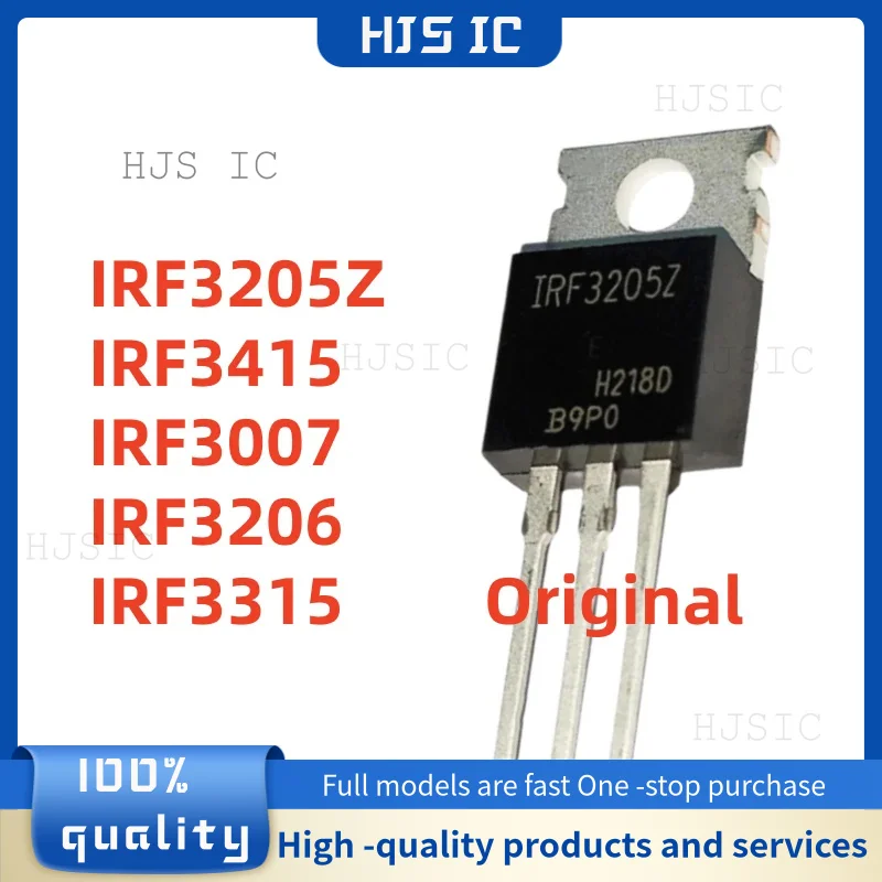 NOVO Original IRF3205Z IRF3205 IRF3415 IRF3007 IRF3206 IRF3315 TO-220 10PCS Transistor MOS de efeito de campo Melhor Qualidade em Estoque