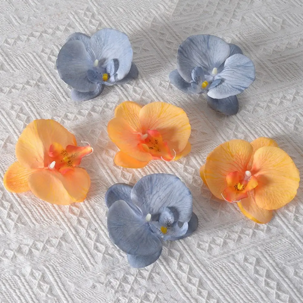 DIY Jewelry Making Craft Simulated Flower Headdress Hairpin Butterfly Orchid Flower Decoration Handmade Accessories Women