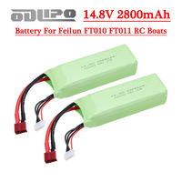 Battery For Feilun FT010 FT011 RC High Speed Boats Toys Accessories 4S 14.8V 2800mAh Lipo Battery with T plug for FT011 Ships