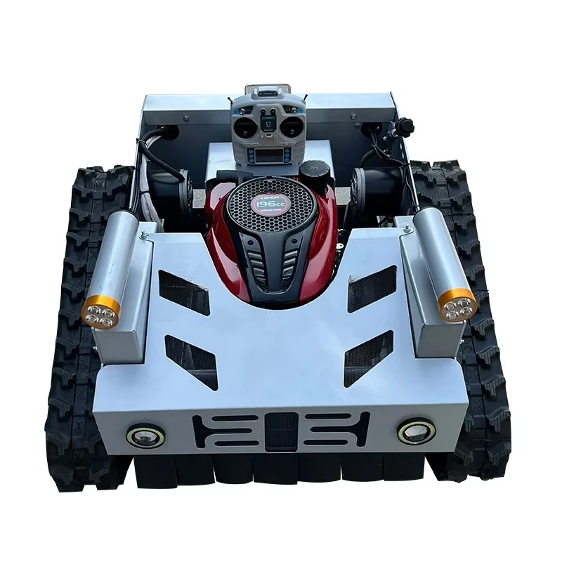 for .Multifunctional Small Mowing Robot Diesel Crawler Remote Control Robot Lawn Mower Farm Self-Propelled Weeder